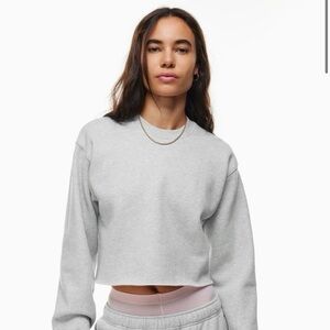 TNA Light Gray Cropped Sweatshirt